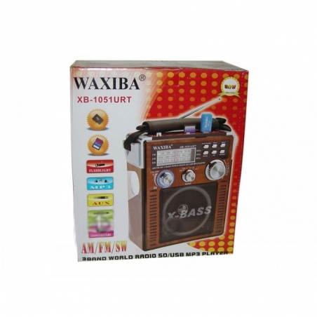 Radio-WAXIBA-XB-1051URT-s-USB-Sd-Micro-Sd-karta-AUX-MP3-Fener-XB-1051