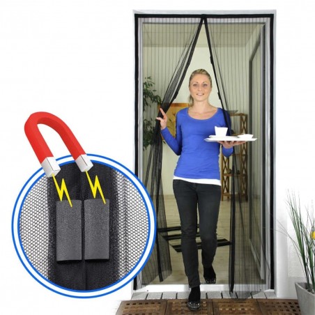 Самозатваряща се магнитна мрежа против насекоми - комарник врата