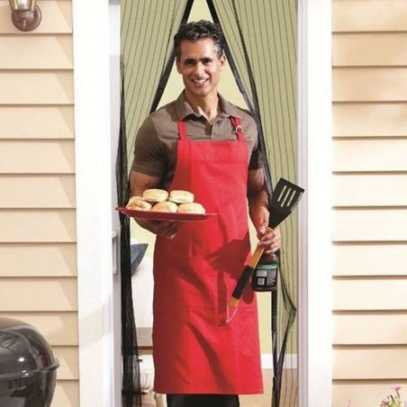 Самозатваряща се магнитна мрежа против насекоми - комарник врата