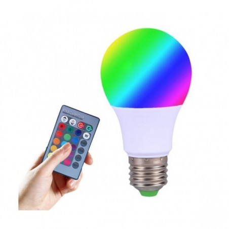 Многоцветна LED крушка с дистанционно