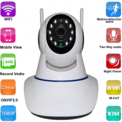 Vrtasa-se-WiFiIP-kamera-bebefon-s-HD-1080p-za-komputr-i-smartfon-WiFi-Camera
