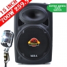 Мощна активна караоке парти тонколона MBA F15WE 15 инча, 700W, с еквалайзер