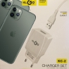 Мощни iPhone зарядно и кабел KLGO KC-2, висок клас