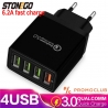 Най-мощният компактен 4 USB 5.1А мрежови адаптер за мобилни устройства