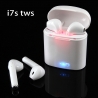 Ново поколение WIRELESS HANDS- FREE с BLUETOOTH i7 2 броя слушалки със зареждаща кутия