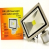 20W LED прожектор за външен монтаж с датчик за движение и светлина