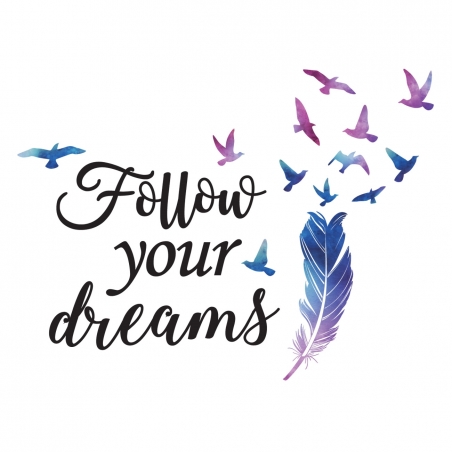Stiker-za-stena-Follow-your-dreams-1175111