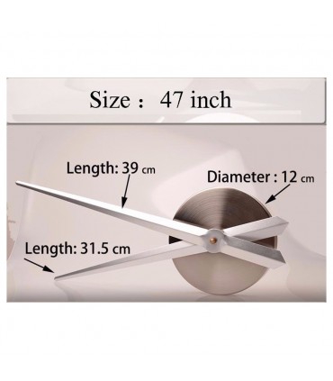 Самозалепващ 3D Стенен часовник с римски цифри