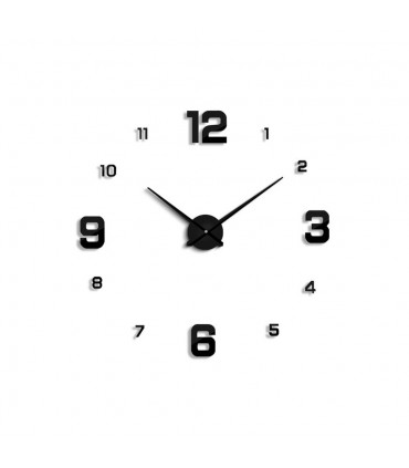 Самозалепващ 3D стенен часовник в дизайн на огледало