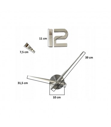 Много красив и модерен 3Д стенен часовник с
