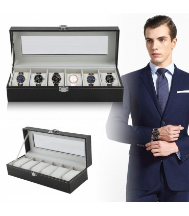 Кутия за часовници с 6 отделения - модел класик