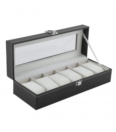 Кутия за часовници с 6 отделения - модел класик