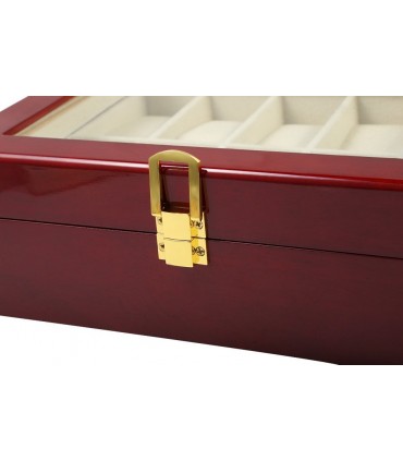 Дървена кутия за 10 часовника