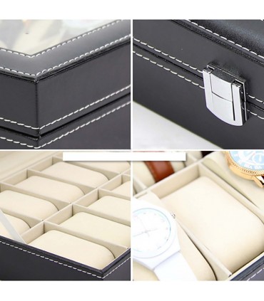 Кожена кутия за 10 бр. часовници