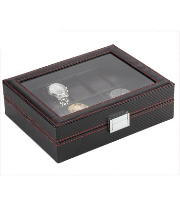 Карбонова кутия за часовници за 10 часовника