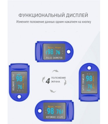 Оксиметър за пръст за измерване на пулс и кислород в кръвта