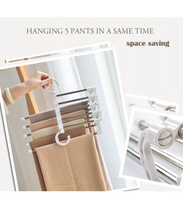 Телескопична закачалка за панталони 5 в 1