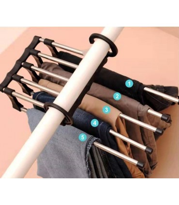Телескопична закачалка за панталони 5 в 1