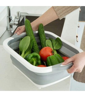 Сгъваема купа с вградена дъска и гевгир 3 в 1