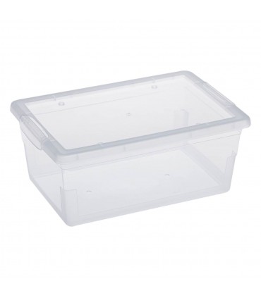 Кутия за съхранение на пластмаса Прозрачен пластмасов капак 15lt