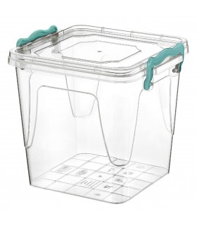 Кутия за съхранение Прозрачна с капак дръжки 3.7lt