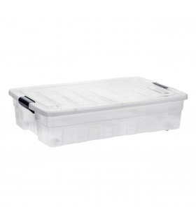 Кутия за съхранение на пластмаса Прозрачен сгъваем капак Пластмасова кутия за съхранение на колела 32lt