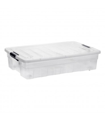 Кутия за съхранение на пластмаса Прозрачен сгъваем капак Пластмасова кутия за съхранение на колела 32lt