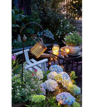 Соларна лампа декоративна градинска лейка