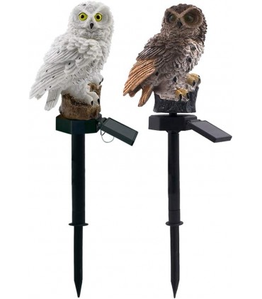 Соларна LED градинска лампа във формата на сова