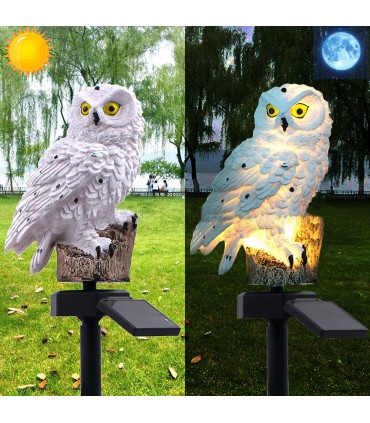Соларна LED градинска лампа във формата на сова