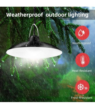 2 броя висяща лампа полилей със соларен панел и дистанционно