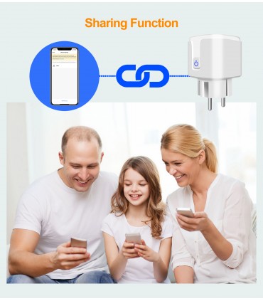 20A смарт контакт за климатик, бойлер и други с управление от телефон