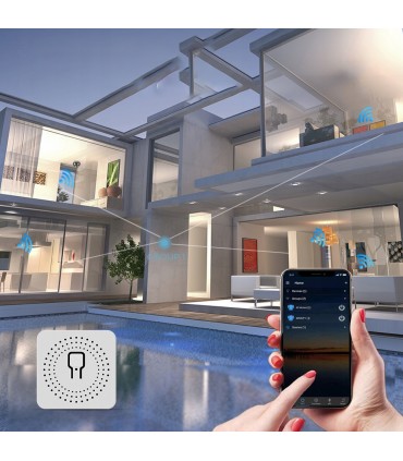 Мини WiFi смарт модул за управление на осветление и ел. уреди