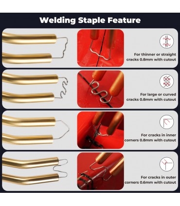 Поялник за лепене на пластмаса 70W в комплект с 200 скоби