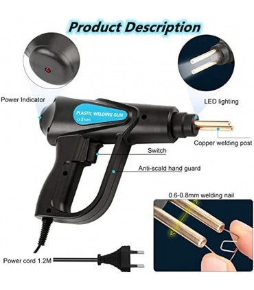 Поялник за лепене на пластмаса 70W в комплект с 200 скоби