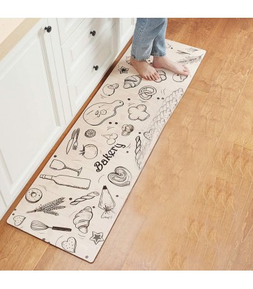 Пътека за кухня от мемори пяна с размери 45х75см + 45х150см - модел Пекарна