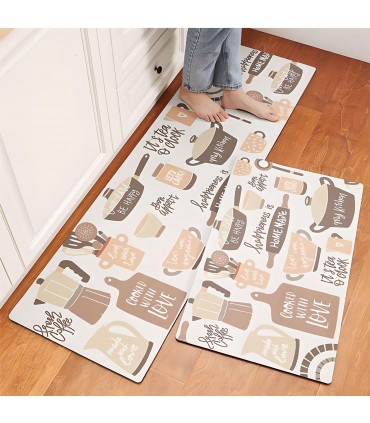 Пътека за кухня от мемори пяна с размери 45х75см + 45х150см - модел МОЯТА КУХНЯ