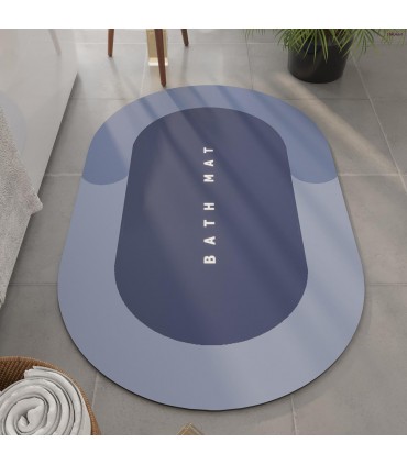 Абсорбираща постелка за баня - елипсовидна