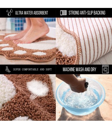 Килимче за баня с форма на големи крака