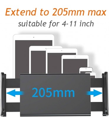 Телескопична стойка за телефон за седалка на кола
