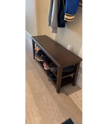 Етажерка за обувки с пейка с размери 80x42x30см