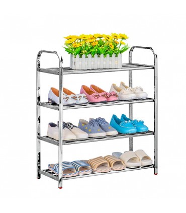 Изцяло метален стелаж за обувки - с 4, 5 или 6 рафта