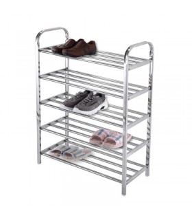 Изцяло метален стелаж за обувки - с 4, 5 или 6 рафта