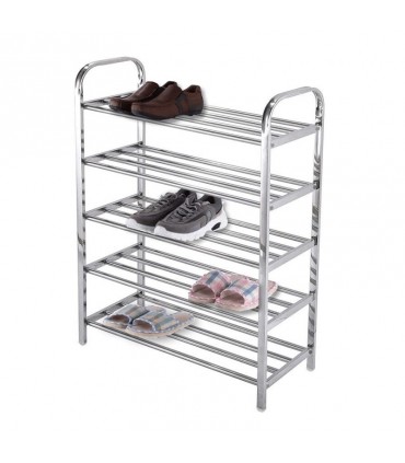 Изцяло метален стелаж за обувки - с 4, 5 или 6 рафта