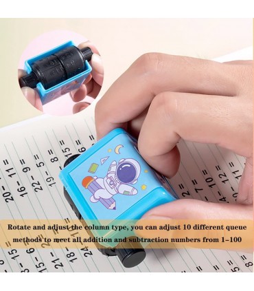 Детски изчислителен печат за събиране и изваждане, умножение или деление