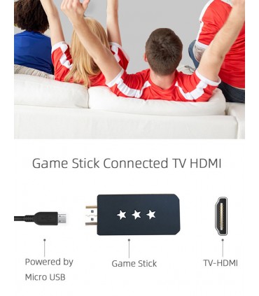 4K безжична HDMI ретро TV конзола с 621 игри