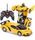 Трансформърс кола робот с дистанционно управление - ЖЪЛТ ЦВЯТ