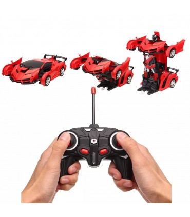 Кола транспормърс робот с дистанционно управление - ЧЕРВЕН ЦВЯТ