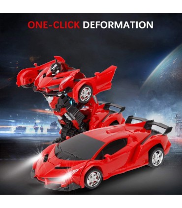 Кола транспормърс робот с дистанционно управление - ЧЕРВЕН ЦВЯТ