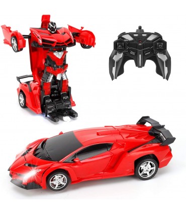 Кола транспормърс робот с дистанционно управление - ЧЕРВЕН ЦВЯТ